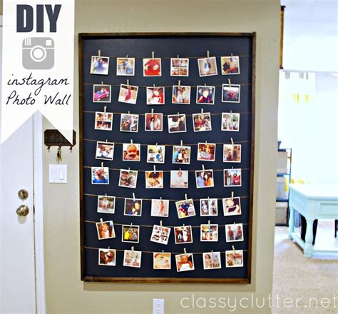 Diy photo display project basically shows how to create wall displays, table stands and ornaments with your photographs in an easy way with no high all you need are the photographs of places you visited, a cutter, glue and a foam board/poster board and you can make 3d images of these memories. DIY Instagram Photo Wall Display