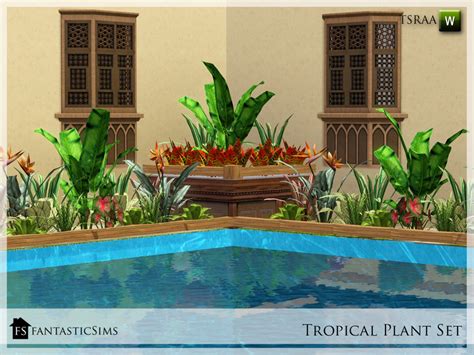 The Sims Resource Tropical Plant Bird Of Paradise Fs