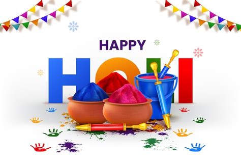 Premium Vector Happy Holi Festival Background Design With Abir