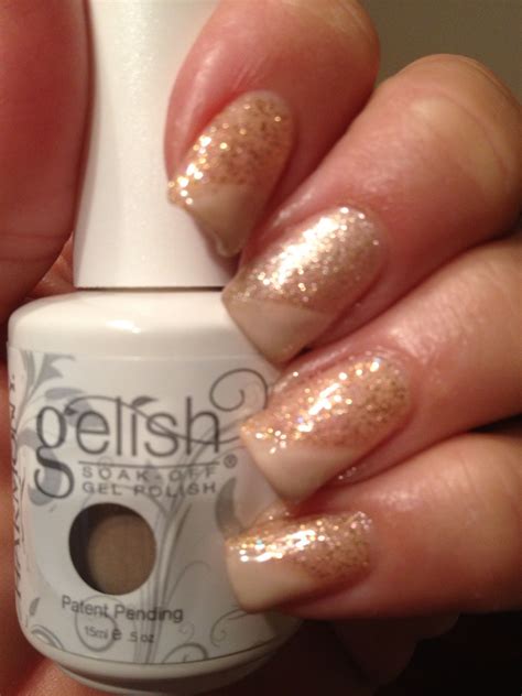Gelish Bronzed And Gelish Need A Tan Funky Fingers Nails Nail Designs