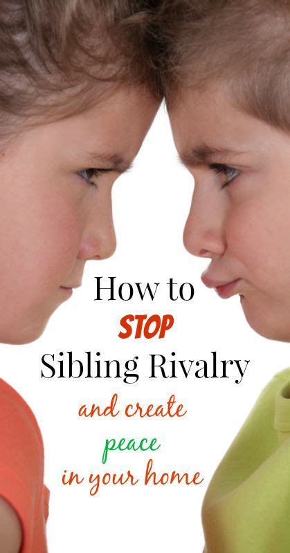 How To Stop Sibling Rivalry Sibling Fighting Sibling Rivalry