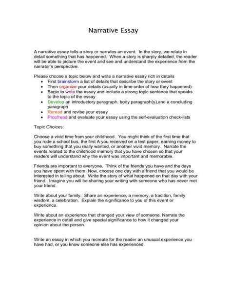 I lovingly dedicate this thesis to my wife, who supported me each step of the way. 8+ Narrative Essay Templates - PDF | Free & Premium Templates