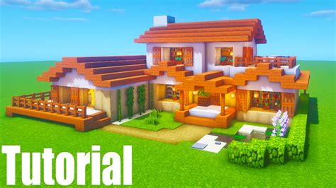 Minecraft Tutorial How To Make A Acacia Suburban House 2020 Tutorial