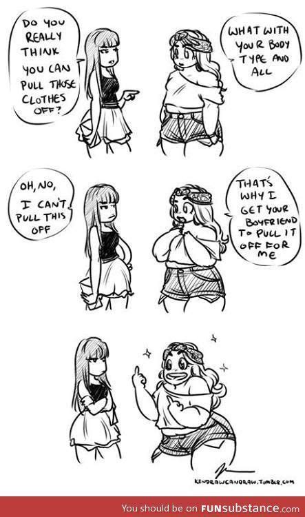 Fat People With Confidence Dessins Drôles Humour Drôle