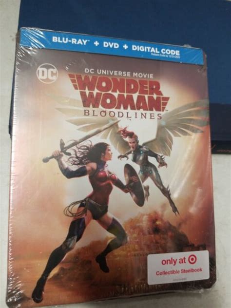 Dc Wonder Woman Bloodlines Blu Ray Dvd 2 Disc Target Steelbook For Sale