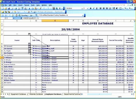 Employee Database Excel Template Free Of Simple Employee Database