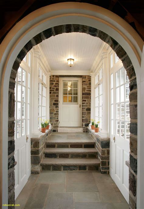 Enclosed Breezeway The Stone Archway Frames The Entrance Into The