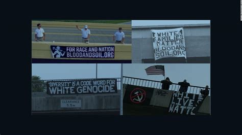 adl white supremacists are using banners to get their messages across cnn