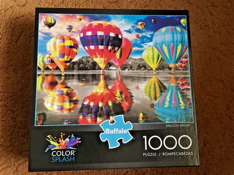 Balloon Dream Bufffalo Games Jigsaw Puzzle 1000 Pieces Used Once
