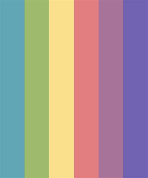 Change In Rainbow Color Palette Retro Color Palette Colour Pallette