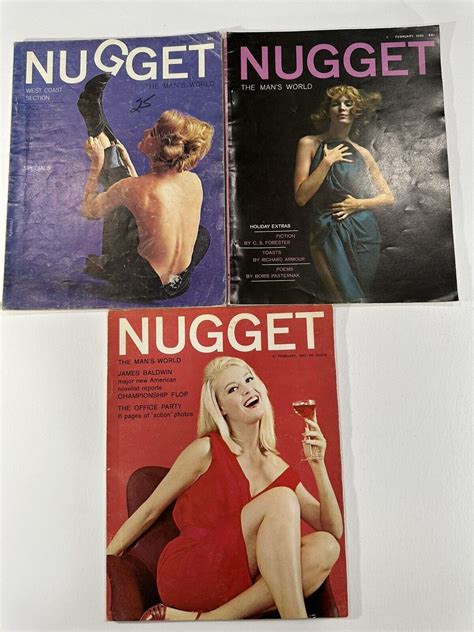 Vintage Nugget Men S Magazine Lot Of 3 1960 1963 Issues EBay