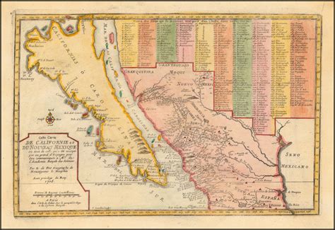 Cette Carte De Californie Et Du Nouveau Mexique1700 The Island Of