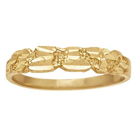 Womens 10k Gold Nugget Ring Stoneberry
