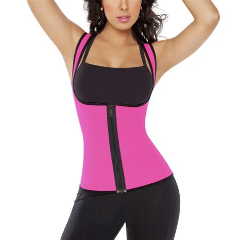 women quick drying vest corset plus size waist trainer zipper slimming body shaper shaper