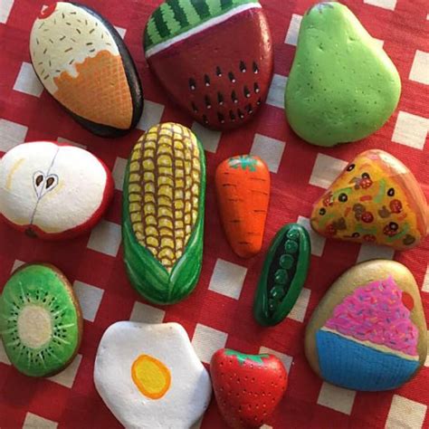 Pin On Food Painted Rocks
