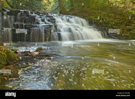 Michigan Mosquito Falls On The Mosquito River In Pictured Rocks