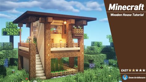 Minecraft Simple Survival House L How To Build12 Youtube