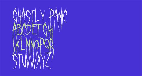 Ghastly Panic Free Font What Font Is