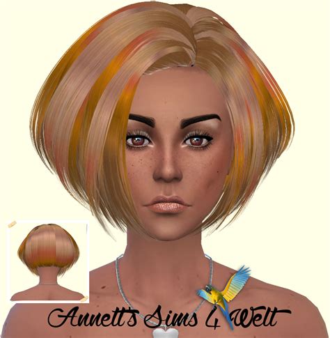 Sims 4 Ccs The Best Recolors Hair Rainbow By Annett85