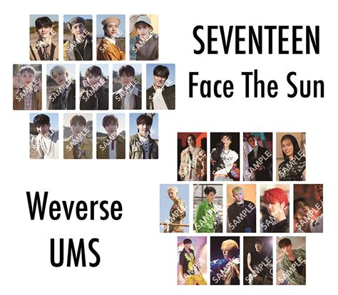 Seventeen Face The Sun Photocard Japan Weverse Universal Music Store