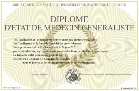 Diplome D Etat De Medecin Generaliste