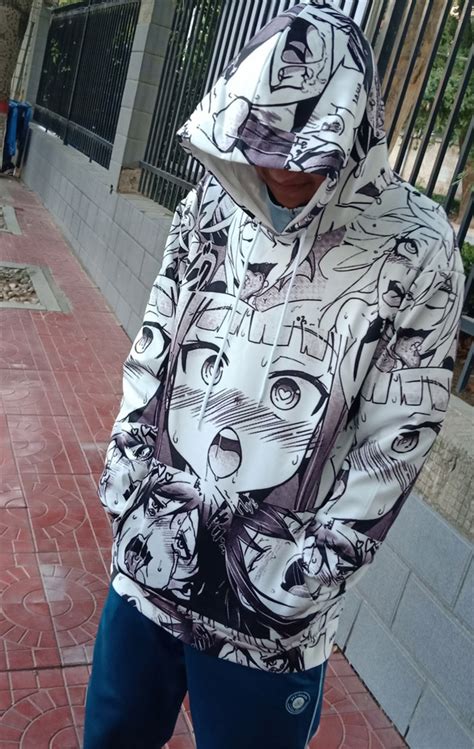 Anime Cartoon Ahegao Face Shy Girl 3d Printing Sweater Hoodie Unisex Sweatshirt Ebay