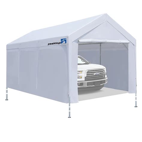 Buy 10x20 Ft Upgraded Heavy Duty Carport With Adjustable Heights From 9