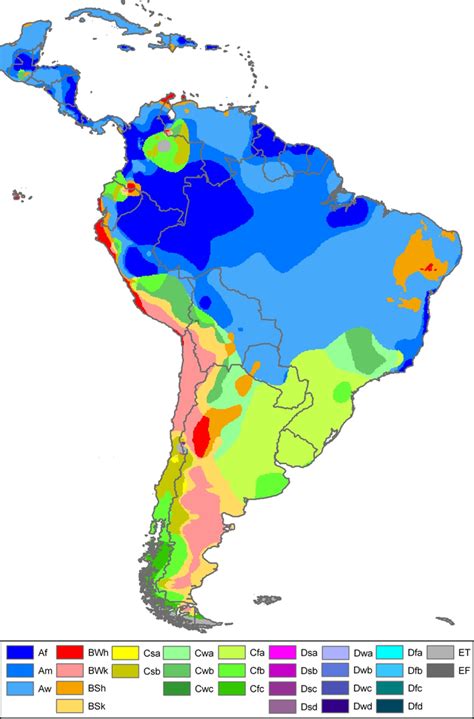 South America Koppen Map Köppen Climate Classification Wikipedia