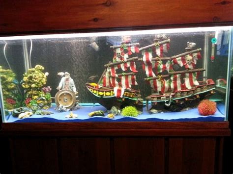 Pirate Aquarium Decors Cool Fish Tanks Cool Fish Tank Decorations