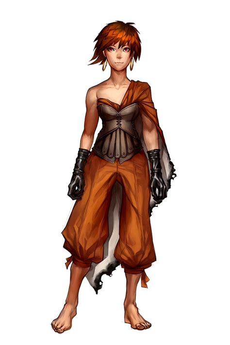 female human brawler rogue pathfinder pfrpg dnd dandd 3 5 5th ed d20 fantasy female characters
