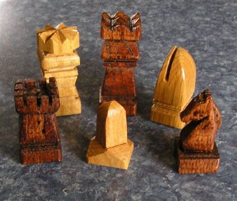 Eldrbarrys Collecting Chess Sets Simple Wood Carving Hand Wood