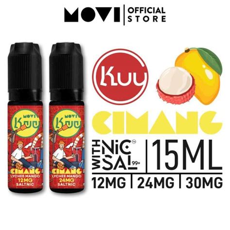 Jual Liquid Salt Nic Kuy Cimang Lychee Mango Ml By Movi Ukuran