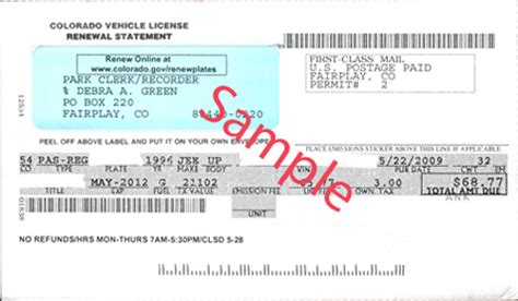 Check spelling or type a new query. Vehicle Registration Renewal Cards | Park County, CO