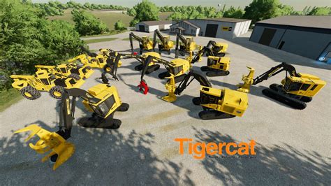 AJ Deere Tigercat Buncher Pack V1 0 FS22 Farming Simulator 22 Mod