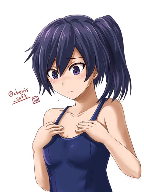 Anime Girl In One Piece Swimsuit By Demongirl289 On Deviantart