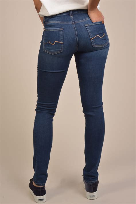 Seven For All Mankind Jeans Mid Rise Roxanne In Blau Gruener At