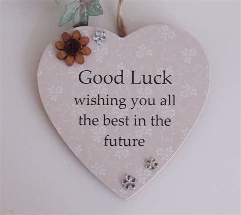 Good Luck Wishing You All The Best In The Future Gift Plaque Etsy