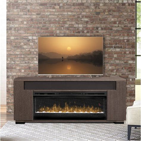 Brayden Studio Barnett Tv Stand For Tvs Up To 75 Inches With Fireplace