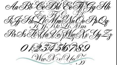 Calligraphy Tattoo Fonts Cursive Calligraphy Lettering Fonts My Xxx