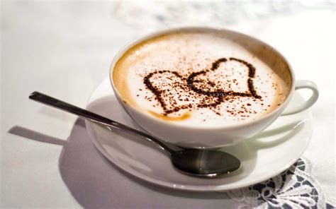Download Cup Heart Food Coffee Hd Wallpaper