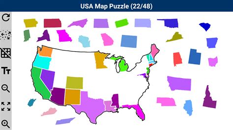 Interactive United States Map Games Map