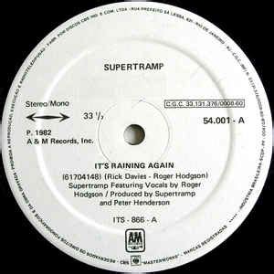 Provided to thclips by believe sas it's raining again · super jump 80 hits remix ℗ antonio summa released on: Supertramp - It's Raining Again (1982, Vinyl) | Discogs