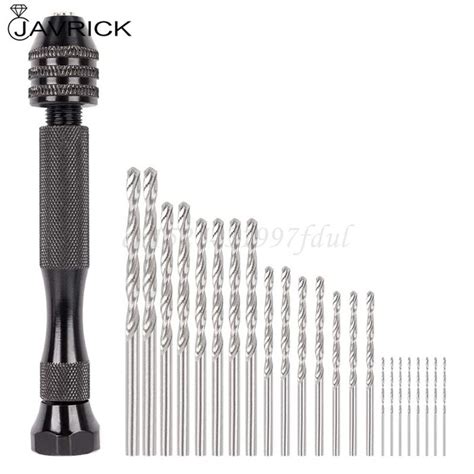 Pcs Hand Drill Bits Set Pin Vise Woodworking Hand Mini Drill For