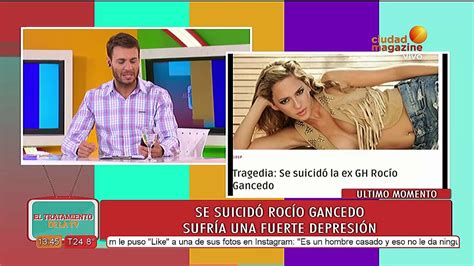Se Suicidió Rocío Gancedo Youtube