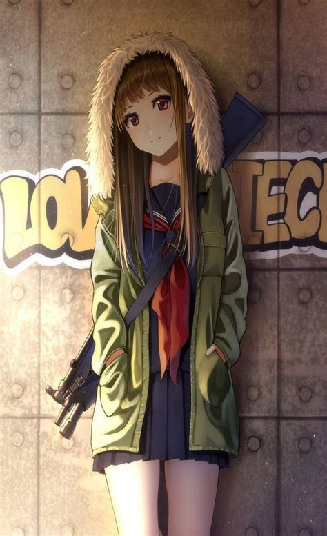 Hoodie Anime Girl Characters Anime Wallpaper Hd