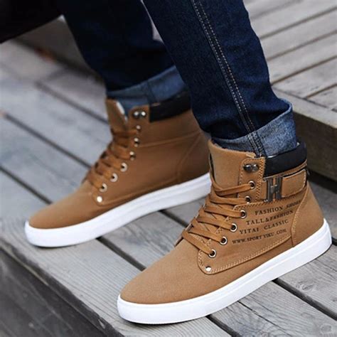 Fashion Mens Winter Warm Casual High Top Loafers Shoes Ankle Boots