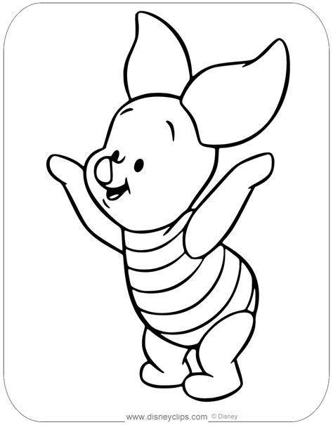 Baby Piglet From Winnie The Pooh Coloring Pages