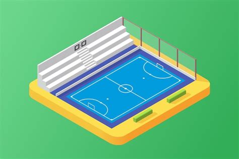 Free Vector Futsal Field With Players