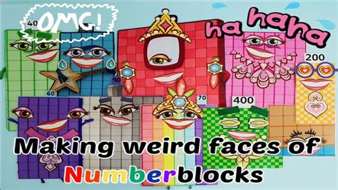 Making Numberblocks With Real Eyes And Mouth Weird Numberblocks Funny