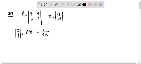 solved solve each system using the inverse of the coefficient matrix 2 x y 8 3 x y 2